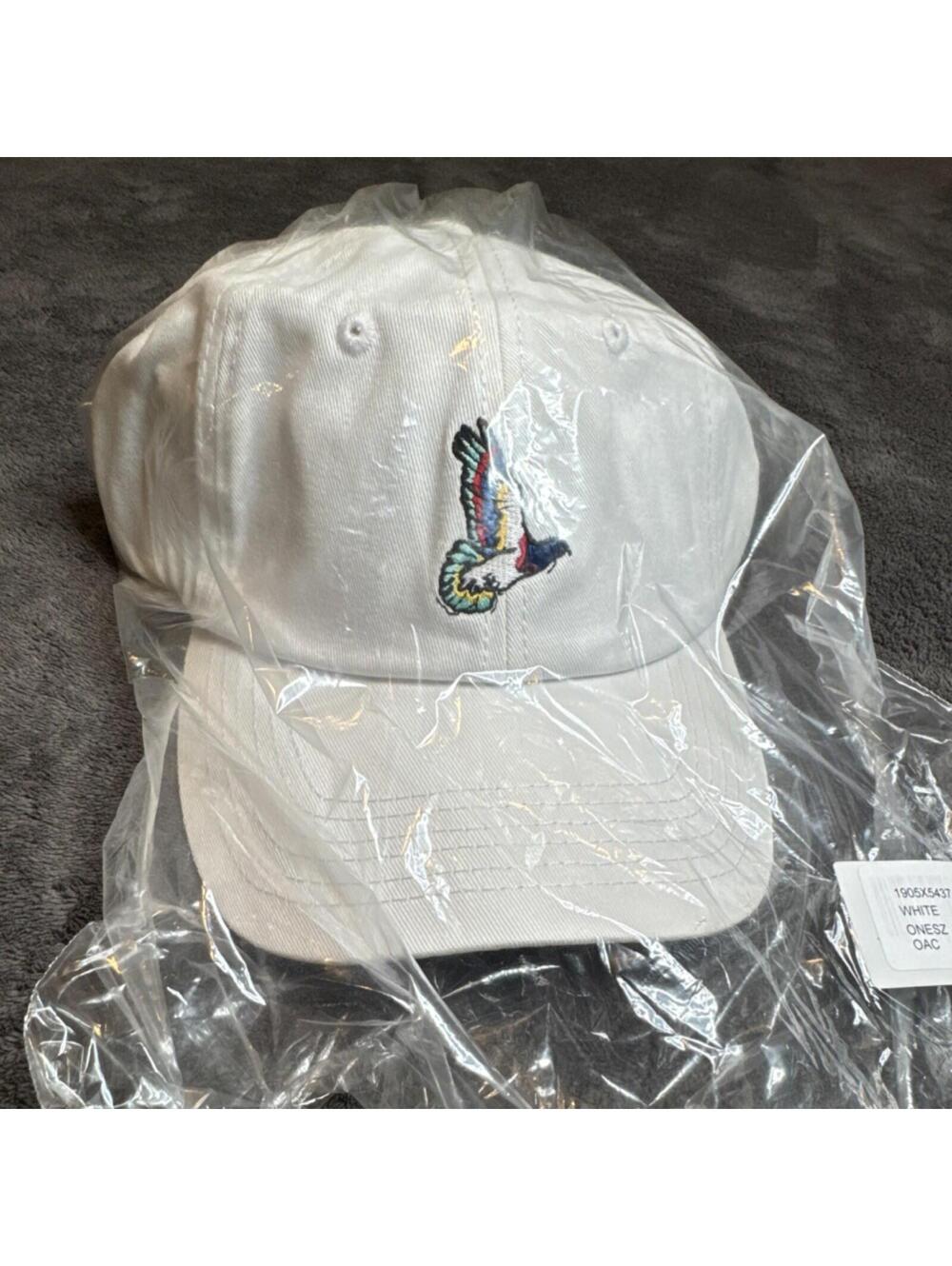 Staple Pigeon White Adjustable Baseball Cap Embroidery One Size Men's